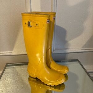 HUNTER BOOTS Hunter Yellow Original Tall Rain Boots